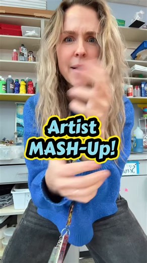 Art Teacher Kim on Instagram: "Mashup day between Alma Thomas and Vincent van Gogh! #artclass #kidart #lessons #artists"