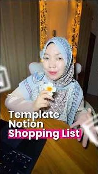 Template Notion Shopping List