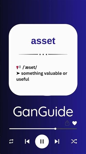 B2 English Word: ASSET | Meaning & Pronunciation