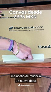 Así es como llegan nuestros Canvas 😉 Si no amas tus cuadros te los cambiamos gratis o te regresamos tu dinero 🤩 Sin trucos ni letras chiquitas ⭐ Cambios y devoluciones gratis 📲 Compra en línea 🇲🇽 Envío gratis a todo México | Canvas Lab