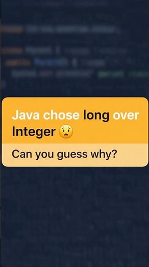 Java Chose long Over Integer 😶 | Interview Trap | overloading