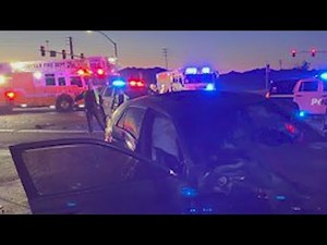 Jaws of life used to rescue car crash victim