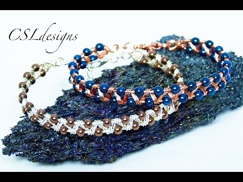 Easy zig zag wirework bracelet