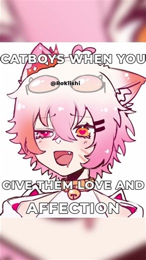 catboys when they finally get love 🥺✨ #vtuber #catboy #shorts