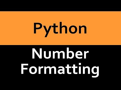 Intro to Python - Basic Number Formatting
