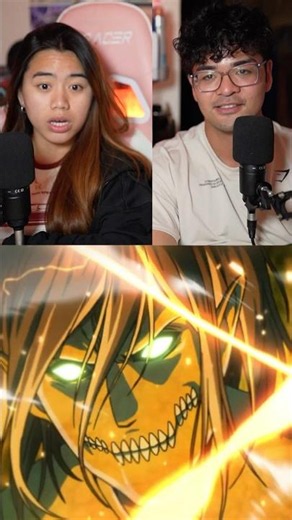 EREN SAVES US! #anime #animereaction #attackontitan #attackontitanreaction