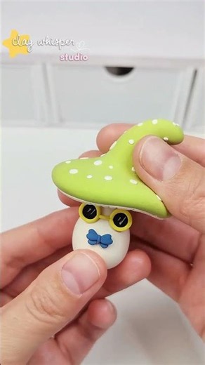cute mushroom man ❤️❤️ #clay #clayart #claymation #claycraft #clayvideos #clayanimation