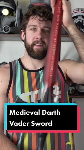 How we made this Medieval Darth Vader lightsaber sword! Original concept by @jakebartok #starwars #3dprinting #3dprinted #3dprint #props #propmaking #cosplay #starwarsart #starwarscosplay #galacticarmory
