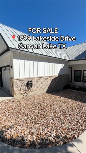 Paul Sullivan on Instagram: "💥FOR SALE💥 📍1799 Lakeside Drive Canyon Lake TX 78133 3 BD 2 BA 1,906 SqFt Acres 0.77 City: Canyon Lake PM me for more info📲 Waterfront Custom-Built Hill Country Home with Panoramic Canyon Lake Views & Built-In Equity. This stunning 2019 waterfront home offers over$118K in built-in equity from day one, a rare opportunity in today's market. Minutes to top attractions: Camp Fimfo (Texas alpine-style roller coaster), Wineries: La Cruz de Comal, Dry Comal Creek, The G