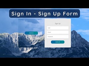 How to create Login and Registration form in HTML, CSS and JavaScript
