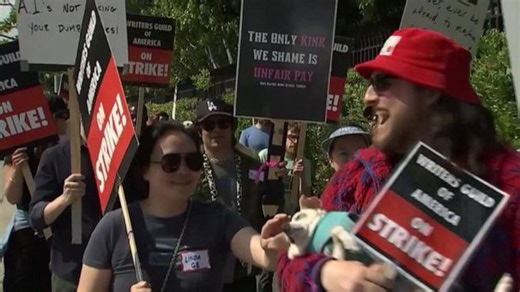 Striking actors demand protection from AI