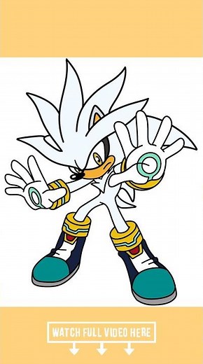 DRAW Silver the Hedgehog from Sonic in Minutes! #drawing4kids #drawingtechniques #silverthehedgehog