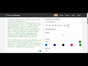 Text to Handwriting Converter