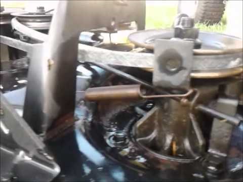 Craftsman LT 1000 - Mower Deck Belt Replacement.wmv