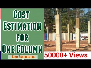Cost Estimation for One Column | Bar Bending Schedule for Column | Estimation | BBS | BOQ