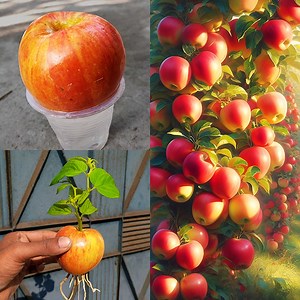 46K views · 1.1K reactions | Unique Technique How to grow an apple tree from an apple in water with aloevera gets rooting hormone | Rana Craft | Facebook