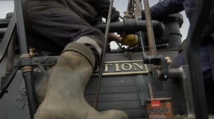 Guy Martin gets hands-on with a historic train restoration