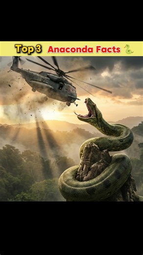 Top 3 anaconda 🐍 facts #short #animals #anaconda #facts