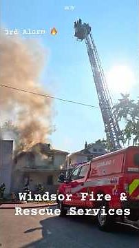 Upgraded Structure Fire At 926 Block Campbell Ave - Windsor Fire - #firetime #fire #housefire 2025