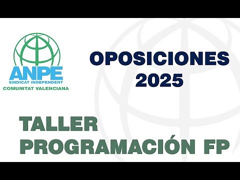 OPOSICIONES 2025: Taller sobre como elaborar la PROGRAMACIÓN DE FP.