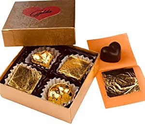 Chocolate with edible Real 24K Gold