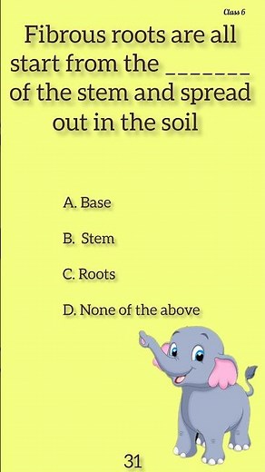 31 Getting to know Plants Class 6 #science #shorts #nmms #iso