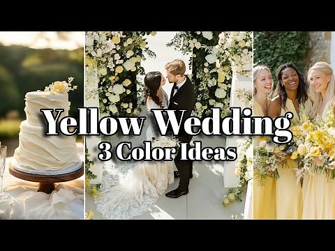 Yellow Wedding Decorations — Stunning Styles & Color Palettes