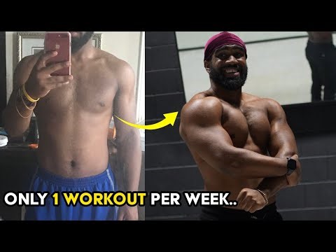 I blew up my chest with 1 workout per week..