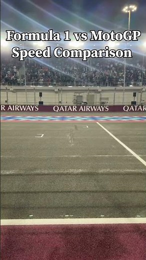 Formula 1 vs MotoGP Speed Comparison - Who's Faster? #f1shorts