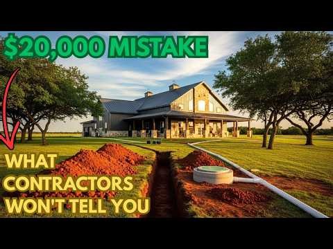 Sewer vs Septic: The $20,000 Mistake Rural Barndominium Builders Make (Real 2026 Cost Breakdown)