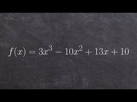 Learn to find all of the possible rational zeros by using p over q