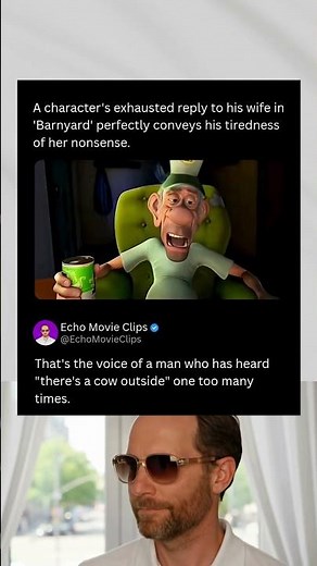 The Exhausted Husband in Barnyard