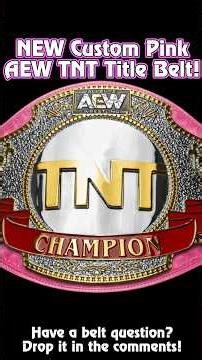 NEW Custom Pink AEW TNT Championship Belt #wwe #shorts #collection WWE Championship Belt Collection