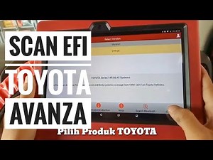 Cara menggunakan scanner Efi pada Toyota Avanza