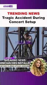 Tragic Accident During Concert Setup 💔🕊️