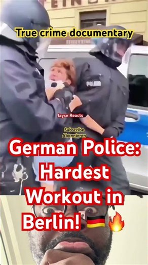 POLICE GYM? 🏋️‍♂️ You Won't Believe How These Officers Handled This Woman! #BerlinDemo