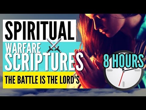 SPIRITUAL WARFARE SCRIPTURES FOR SLEEP (8 HOURS) - Encouraging Bible Verses For Sleep & Inspiration