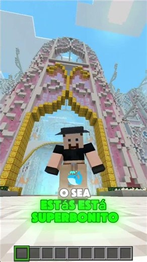 My BEST FRIEND asked me to make this GAMING GIRL CASTLE in Minecraft! 💕🏰🎮 #minecraft