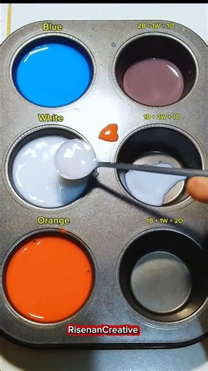 Stunning Shades " Orange With Different Composition " #viral #artshort #artcolour #artcolor