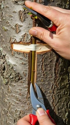 simple technic of grafting #satisfying #shorts