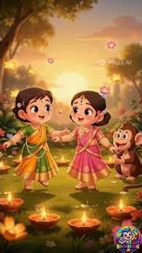 श्री राम जय राम जय जय राम 🙏 | Ram Mantra for Kids 🏹 | बच्चों के लिए राम भजन 🎶
