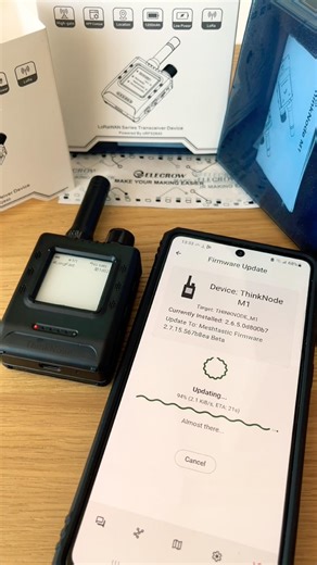 Elecrow ThinkNode M1 Firmware update from Meshtastic app