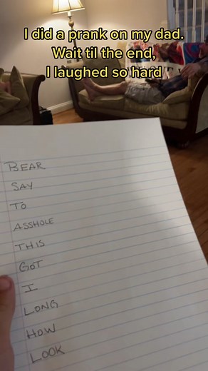 I pranked my dad again #prank #dadsoftiktok #kids #funny #laugh #gothim #parents #joke #kidsoftiktok #dad #son #havingfun #haha #laughing #funnyvideos