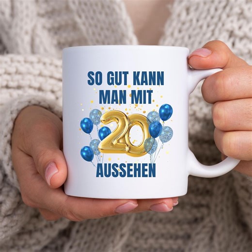 Funny Mug for a 20th Birthday, Gift for a Woman or Man, Birthday Present for a Friend, Twenty-something, Round Saying, Coffee, Ceramic Mug, Tea - Etsy