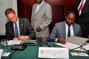 Durabilité de la cacaoculture : la Côte d’Ivoire signe une déclaration d’intention conjointe avec l’industrie mondiale du chocolat et la Fondation Mondiale du Cacao. - Abidjan.net Photos