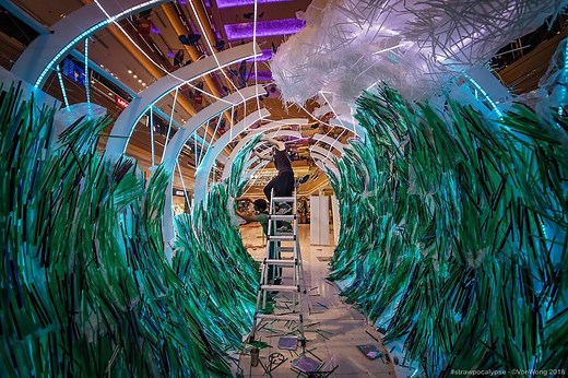 Part 1 of how we built the #Strawpocalypse - made from 168,000 straws recovered off the streets of Vietnam. Like what you see? In 3 days we launch our huge cinematic piece. Help us spread the word? www.TheStrawpocalypse.com | Von Wong