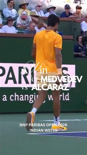 alcaraz vs medvedev 2026 highlights
