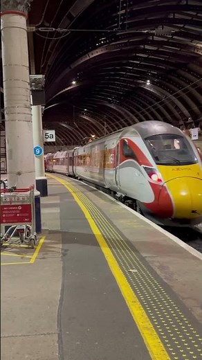 LNER Azuma “Darlington” Train Departs York at Night | Bound for Newcastle