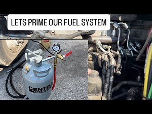 How to purge/prime fuel system on a freightliner DD15/DD13 If truck wont start! #trucking #truck