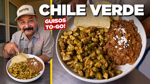 CHILE VERDE PORK STEW! Cook this Delicious Puerco en Salsa Verde Recipe the Easy Way (Guisos To-Go!) | ArnieTex